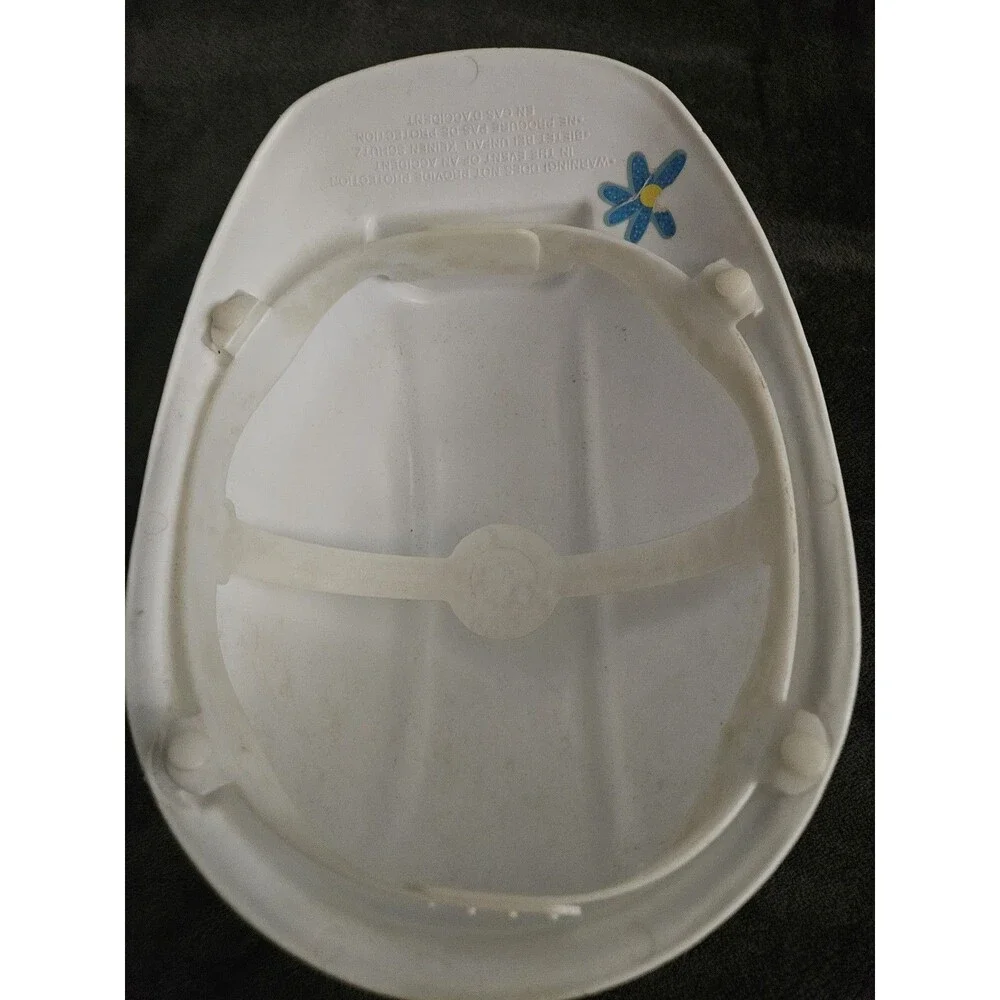 Vintage LITTLE TIKES Kid's Construction Hard Hat Plastic Adjustable Toy White